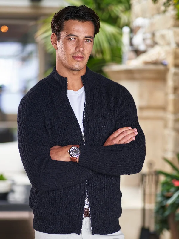 Ajoscha Cashmere Zip Cardigan