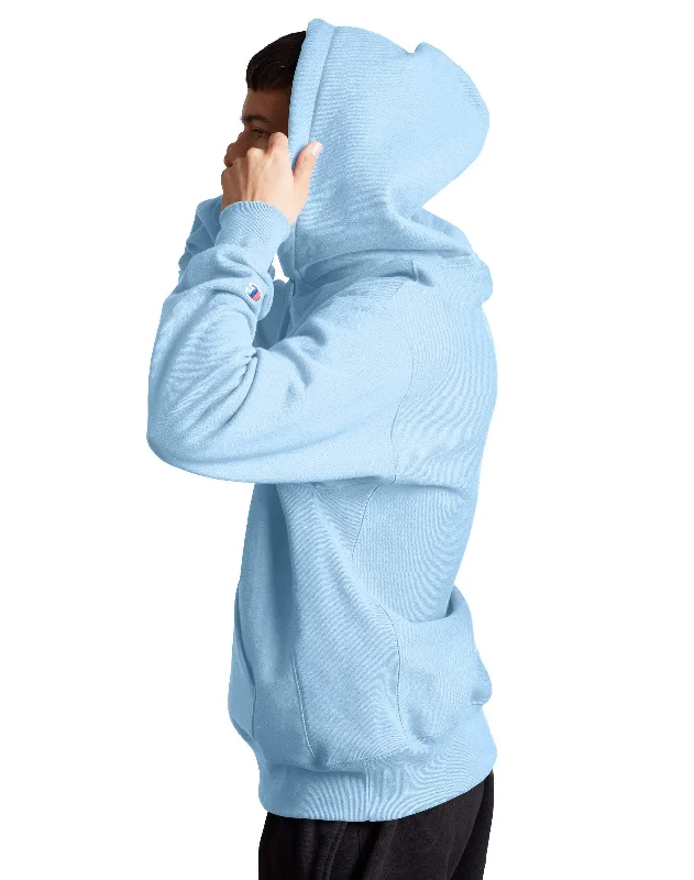 Champion Reverse Weave 3D Stitch Hoodie - Candid Blue - GF68 586047