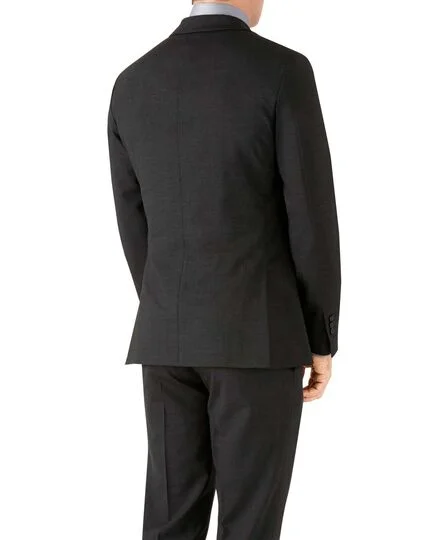 Charcoal slim fit performance suit jacket