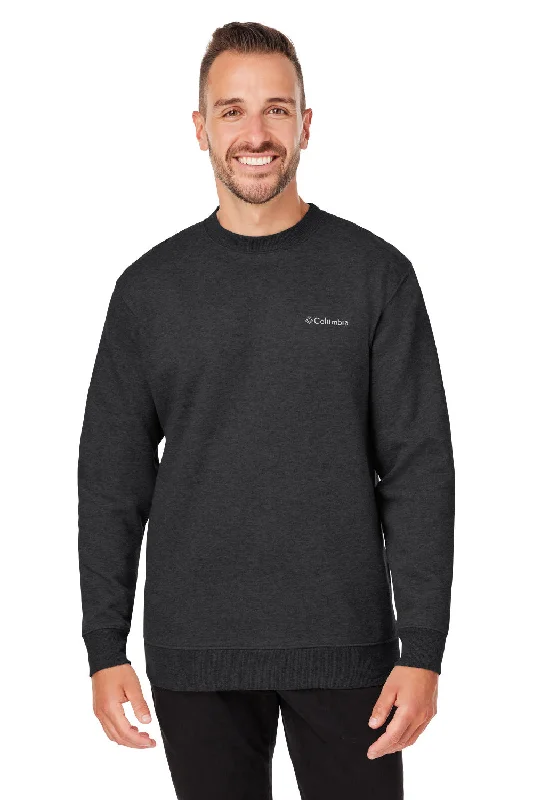 Columbia Mens Hart Mountain Long Sleeve Crewneck Sweater - Black