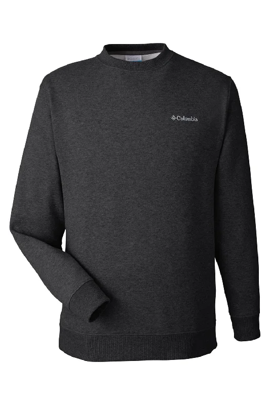 Columbia Mens Hart Mountain Long Sleeve Crewneck Sweater - Black