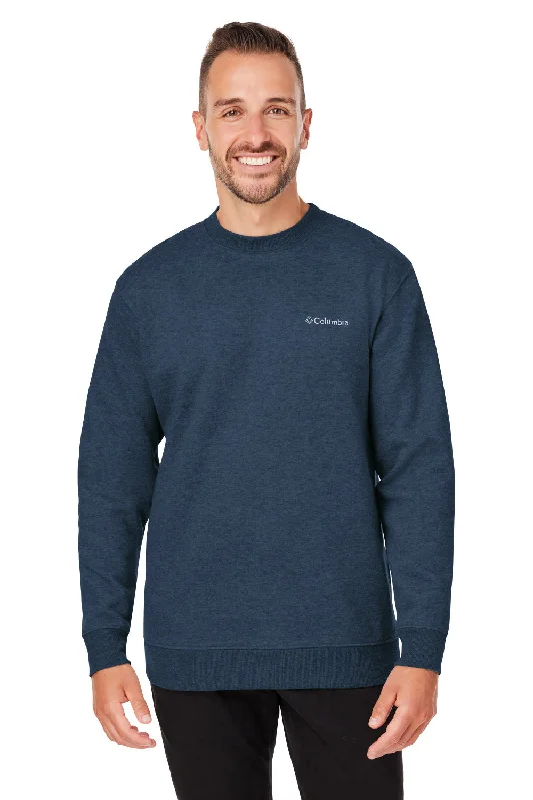 Columbia Mens Hart Mountain Long Sleeve Crewneck Sweater - Collegiate Navy Blue