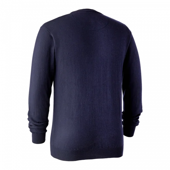 Deerhunter Kingston Knit with V-Neck - Dark Blue (786)