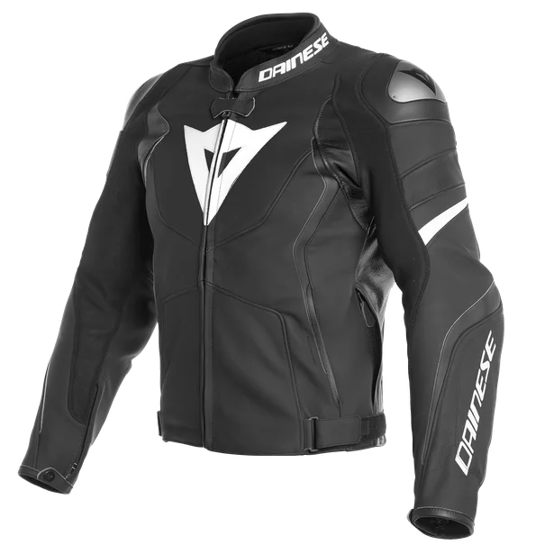 Dainese Avro 4 Leather Jacket - Matte Black/White