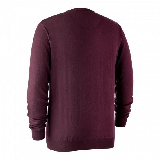 Deerhunter Kingston Knit with V-Neck - Burgundy (471)