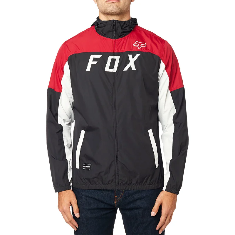 FOX MOTH WINDBREAKER JACKET [BLACK/RED]