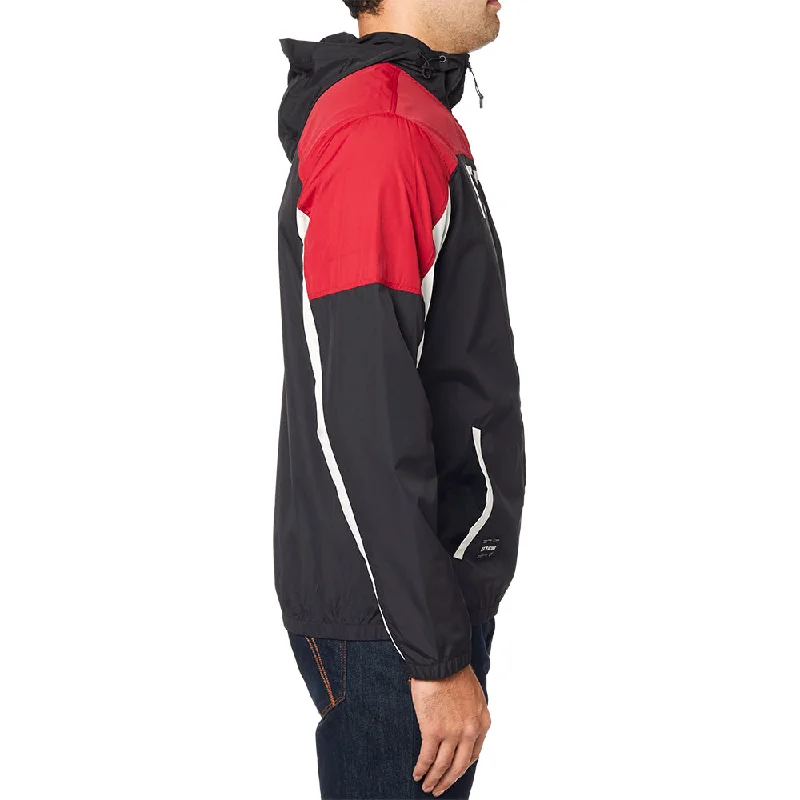 FOX MOTH WINDBREAKER JACKET [BLACK/RED]