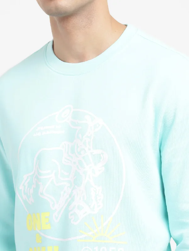 Men's Graphic Print Crew Neck Sweatshirt