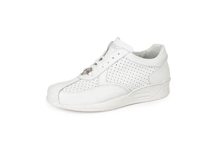 Mauri - M770 Crocodile Perforated Nappa Leather Sneakers