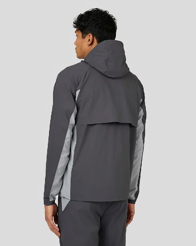 Men’s Flex Woven Hooded Jacket – Gunmetal