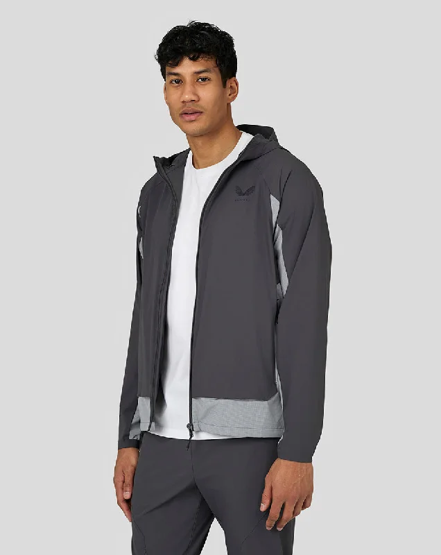 Men’s Flex Woven Hooded Jacket – Gunmetal