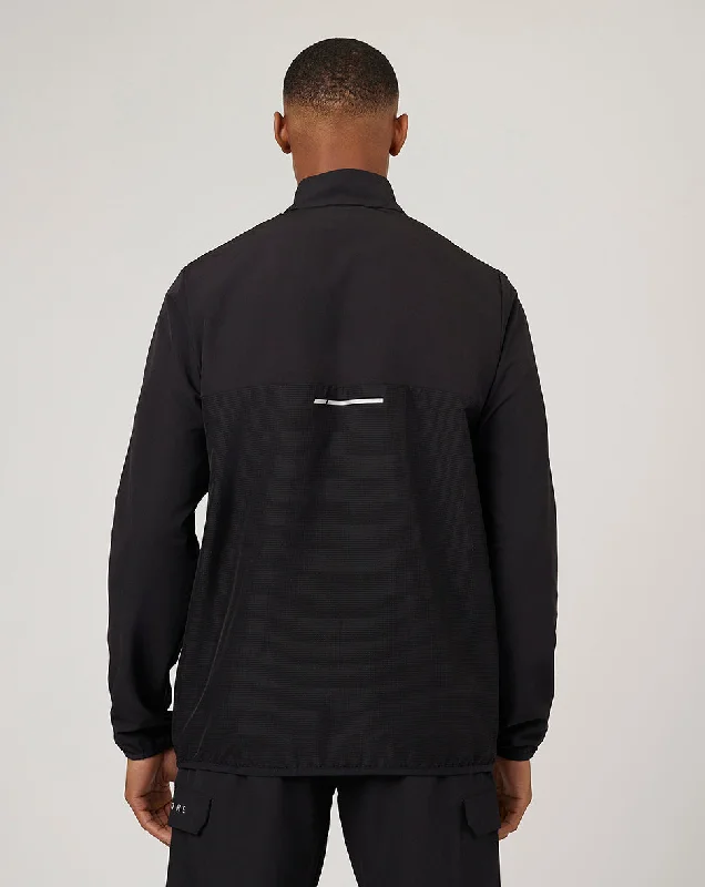 Men’s Flow Long Sleeve Woven Jacket - Black