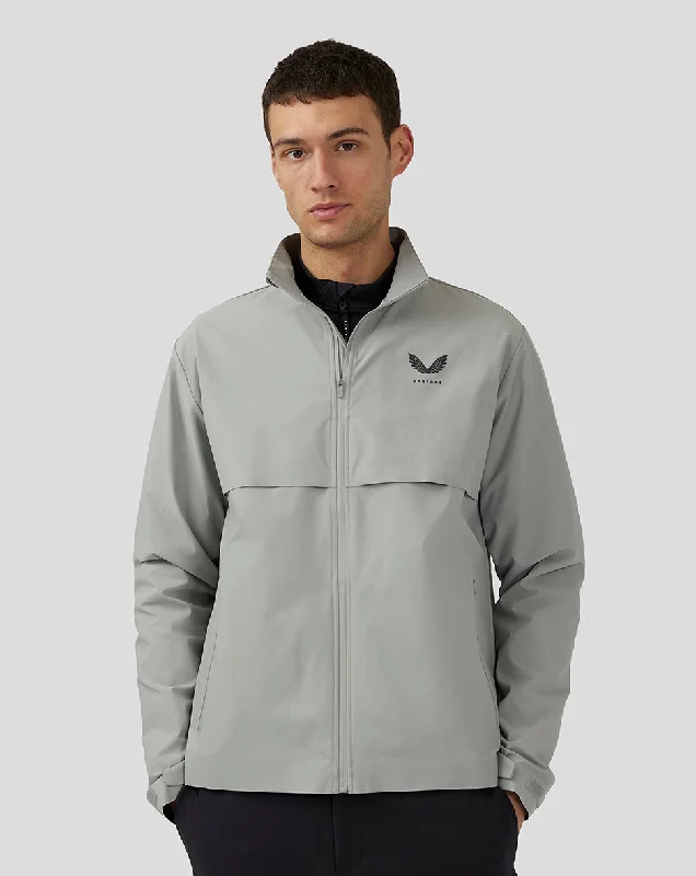 Men’s Golf Long Sleeve Flyweight Jacket – Warm Grey