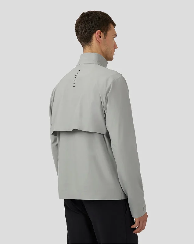 Men’s Golf Long Sleeve Flyweight Jacket – Warm Grey