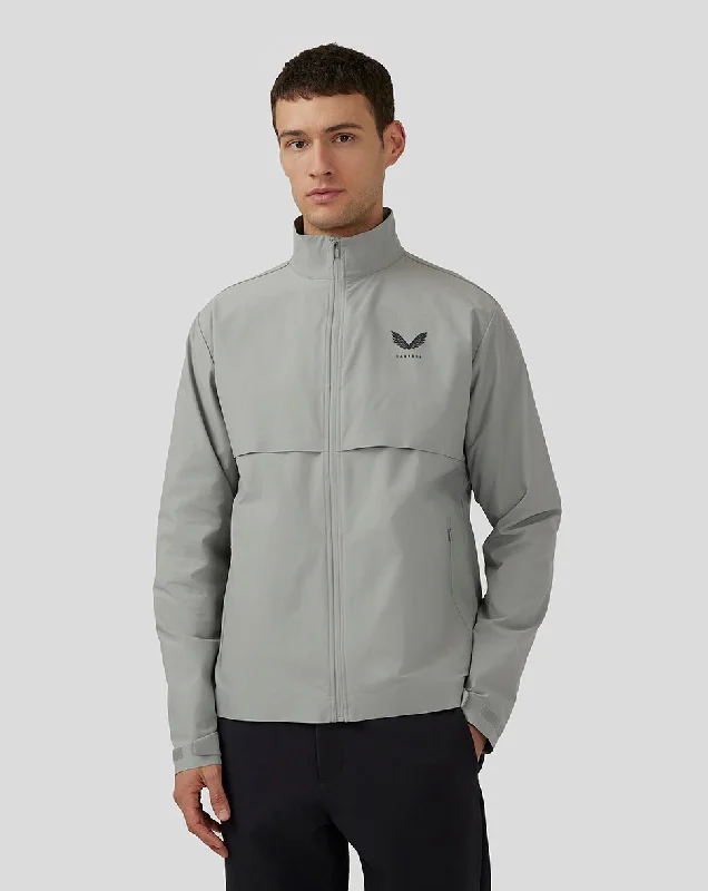 Men’s Golf Long Sleeve Flyweight Jacket – Warm Grey