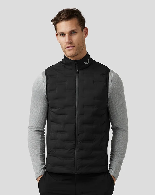 Men’s Golf Lightweight Hybrid Gilet - Black