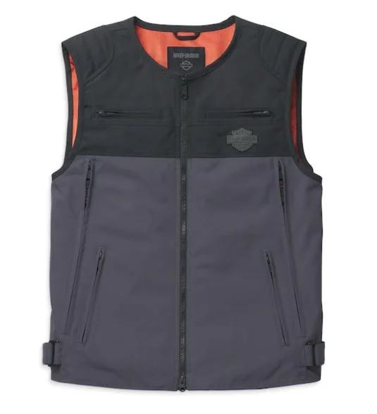 Men's Bagger Textile Riding Vest with Backpack - 97113-22VM