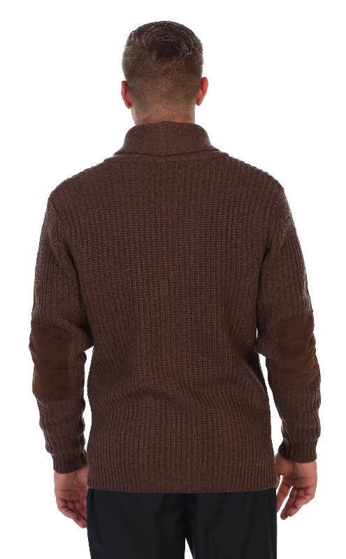 Men's Stockinette Knit Pattern Casual Sweater