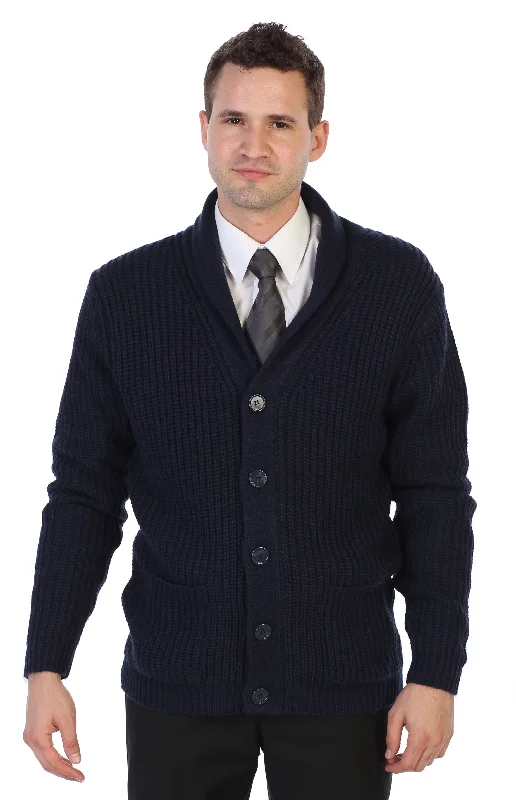 Men's Stockinette Knit Pattern Casual Sweater