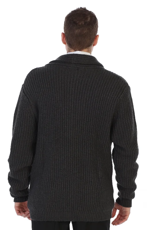 Men's Stockinette Knit Pattern Casual Sweater