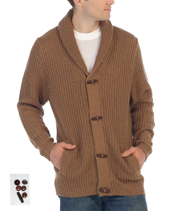 Men's Stockinette Knit Pattern Casual Sweater