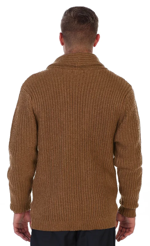 Men's Stockinette Knit Pattern Casual Sweater