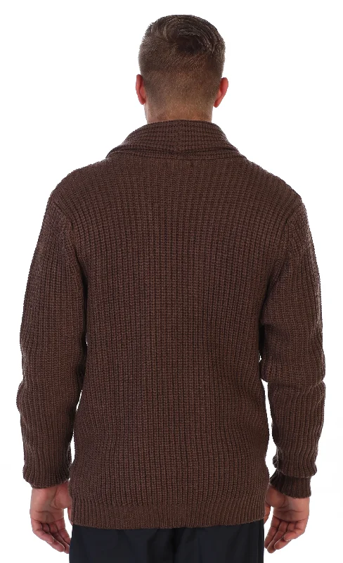 Men's Stockinette Knit Pattern Casual Sweater