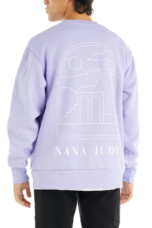 nANA jUDY Mens Malibu Crew - Lilac