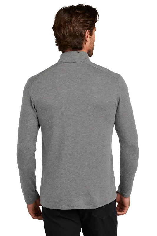 Ogio Mens Command 1/4 Snap Long Sleeve Sweater - Gear Grey