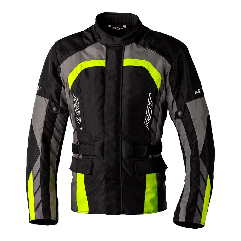 RST ALPHA 5 CE TEXTILE JACKET [BLACK/FLO YELLOW]