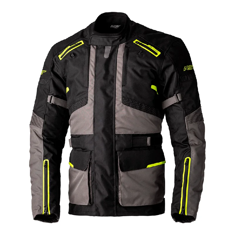 RST ENDURANCE CE TEXTILE JACKET [BLACK/GREY/FLO YELLOW]