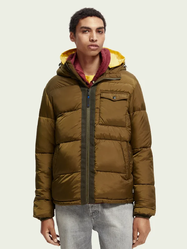 Scotch & Soda - Water Repellent Hooded Puffer Jacket