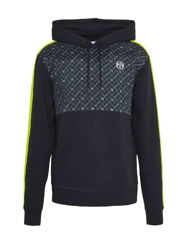 Sergio Tacchini Men's Replica Fleece Hoodie Sweatshirt