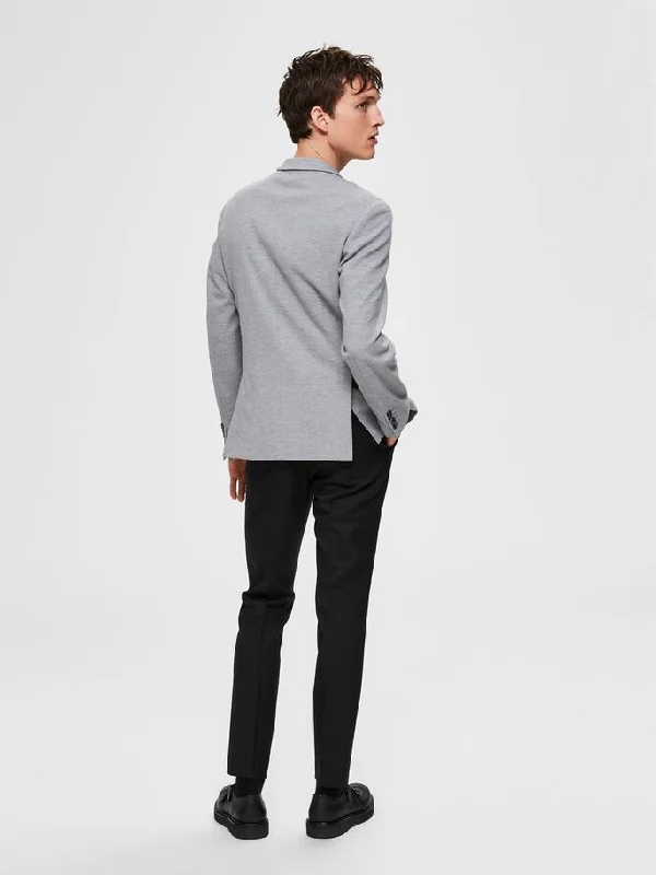 Slim Fit New Blazer Grey Melange