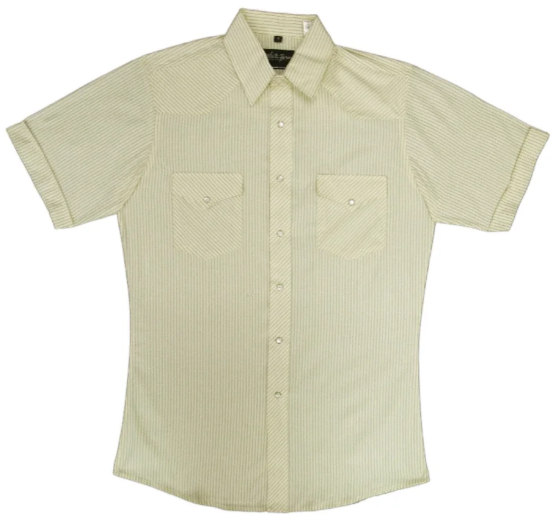 White Horse Mens Stripe Western Shirt