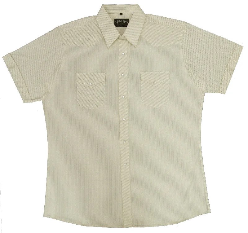 White Horse Mens Stripe Western Shirt