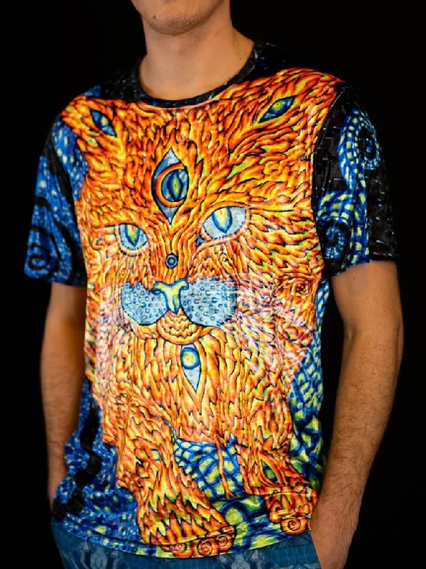 Cat That Brings Love Neon Unisex Crew