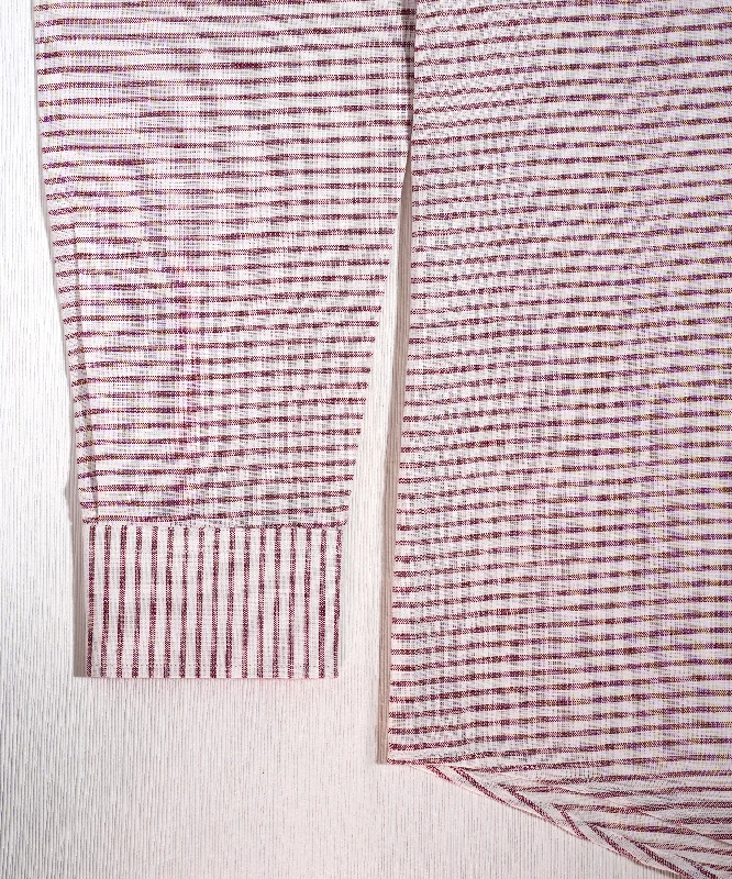 Ivory Carmin Striped Cotton Linen Shirt