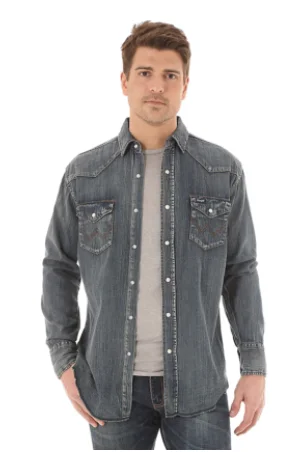 MENS WRANGLER RETRO DENIM SHIRT