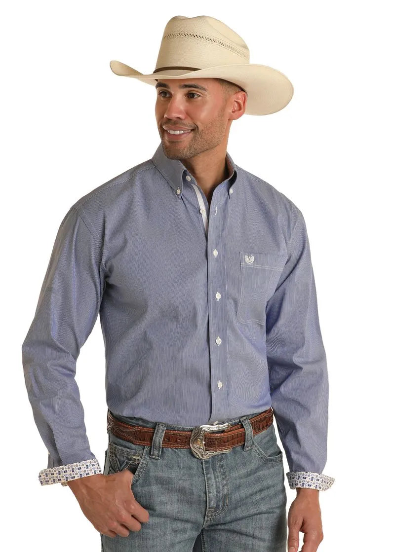 MENS PANHANDLE BLUE SHIRT