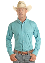 MENS PANHANDLE TEAL SHIRT