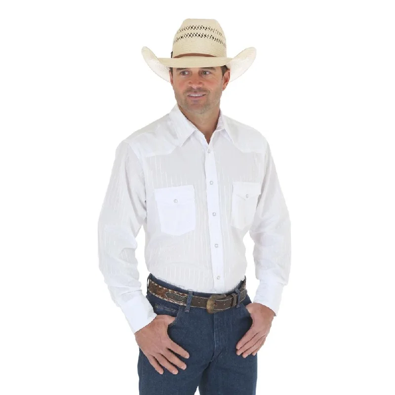 MENS WRANGLER WHITE DRESS SHIRT