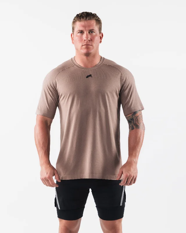 Wolf Head Airtech Tee - Creamy Beige