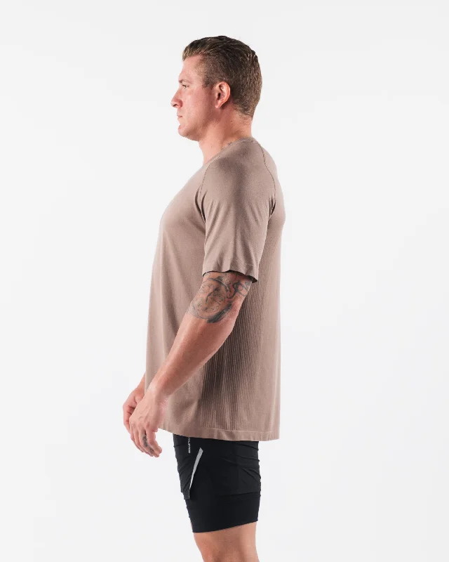 Wolf Head Airtech Tee - Creamy Beige