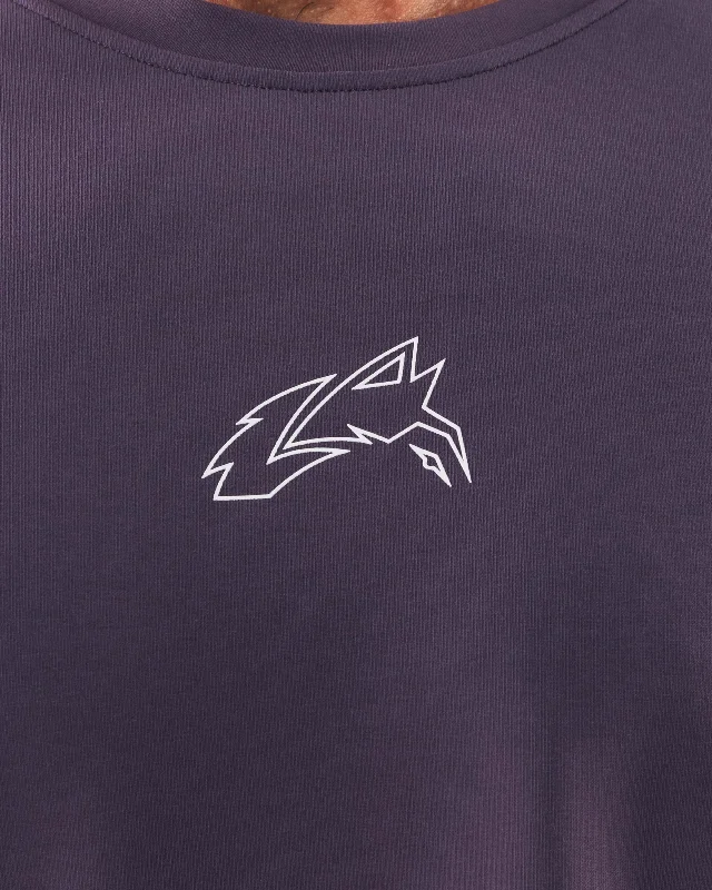 Wolf Head LS Tee - Dusty Rose Gradient