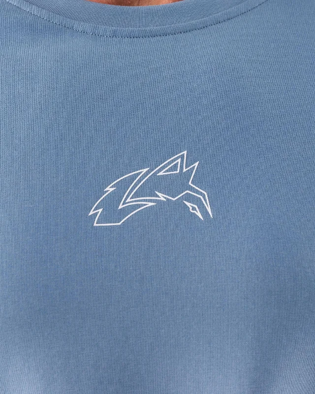 Wolf Head LS Tee - Still Water Gradient