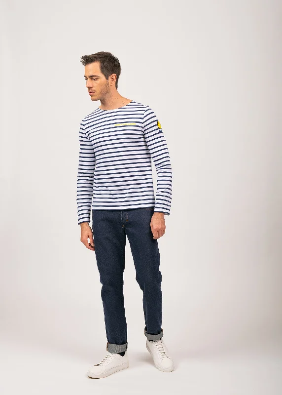 Minquiers Smiley sailor striped shirt - SAINT JAMES x Smiley (NEIGE/MARINE)