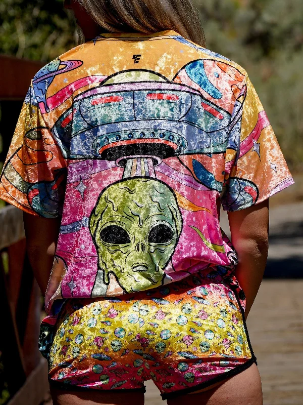 Neon Alien Invasion (Dusk) Unisex Crew