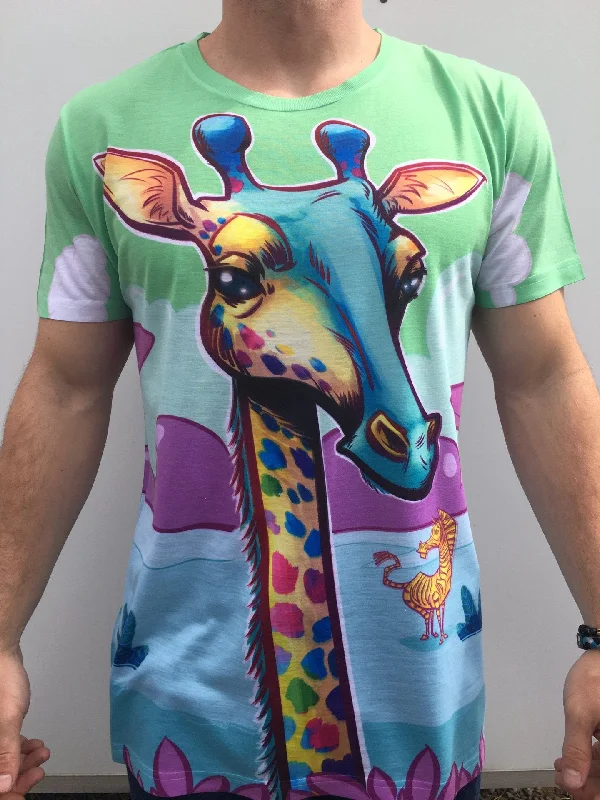 Neon Giraffe Unisex Crew