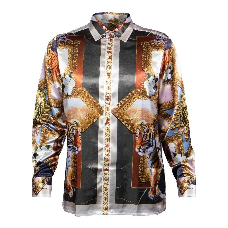 Prestige Lion Diamond Button Up Shirt